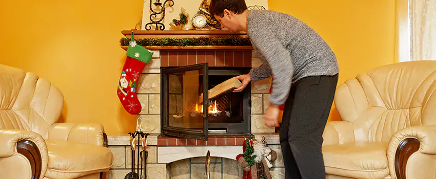 Rusted Metal Fireplace Restoration in West Sacramento, California