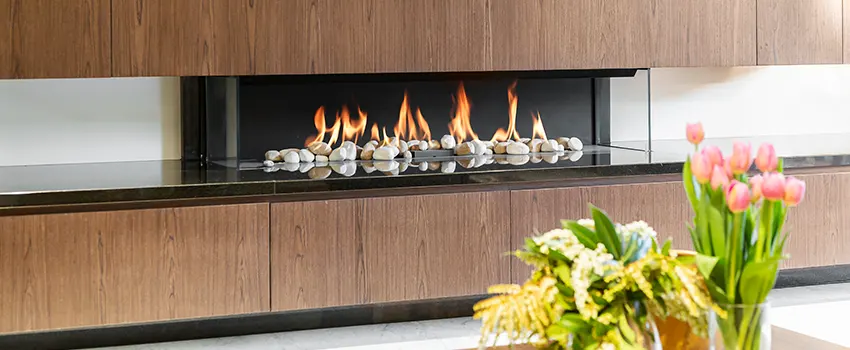 Double-height Fireplace Design Refurbishment in West Sacramento, California